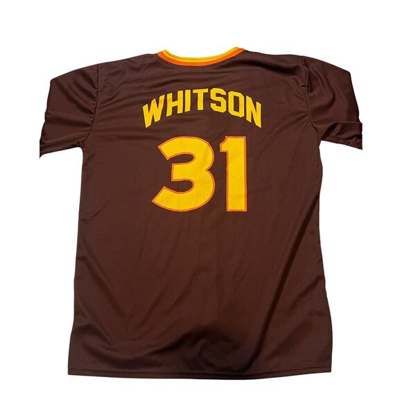 MLB San Diego Padres #31 Whitson Brown Baseball Jersey Button-Up XL - Picture 3 of 5